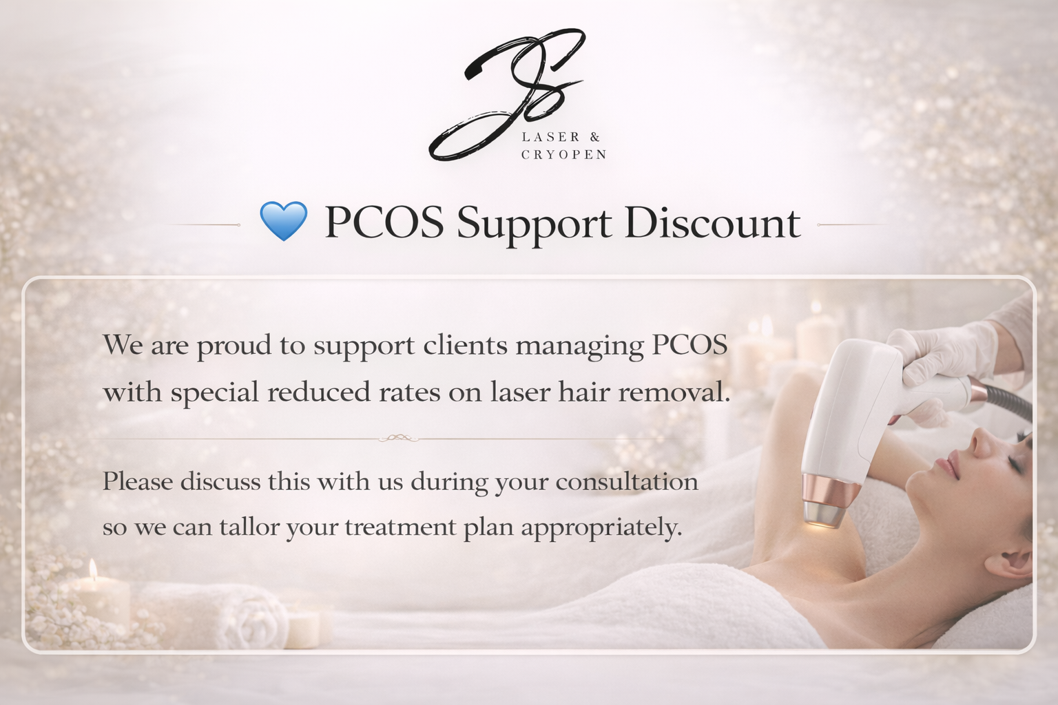 Autumn Deal: 25% off Laser Hair Removal at The Garden Clinic